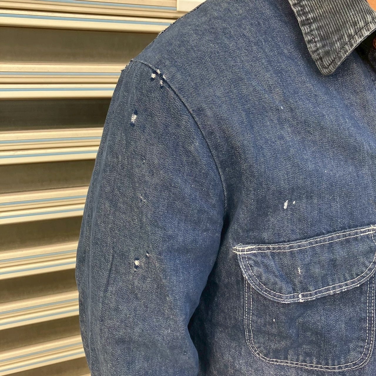 60s USA製 BLUE BELL ヴィンテージ ラングラー デニム カバーオール 裏