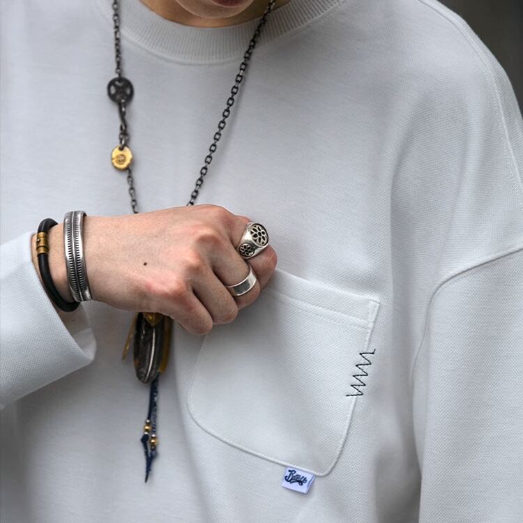 ★SIMPLE DESIGN ROUND NECK SWEATER　　　A0755