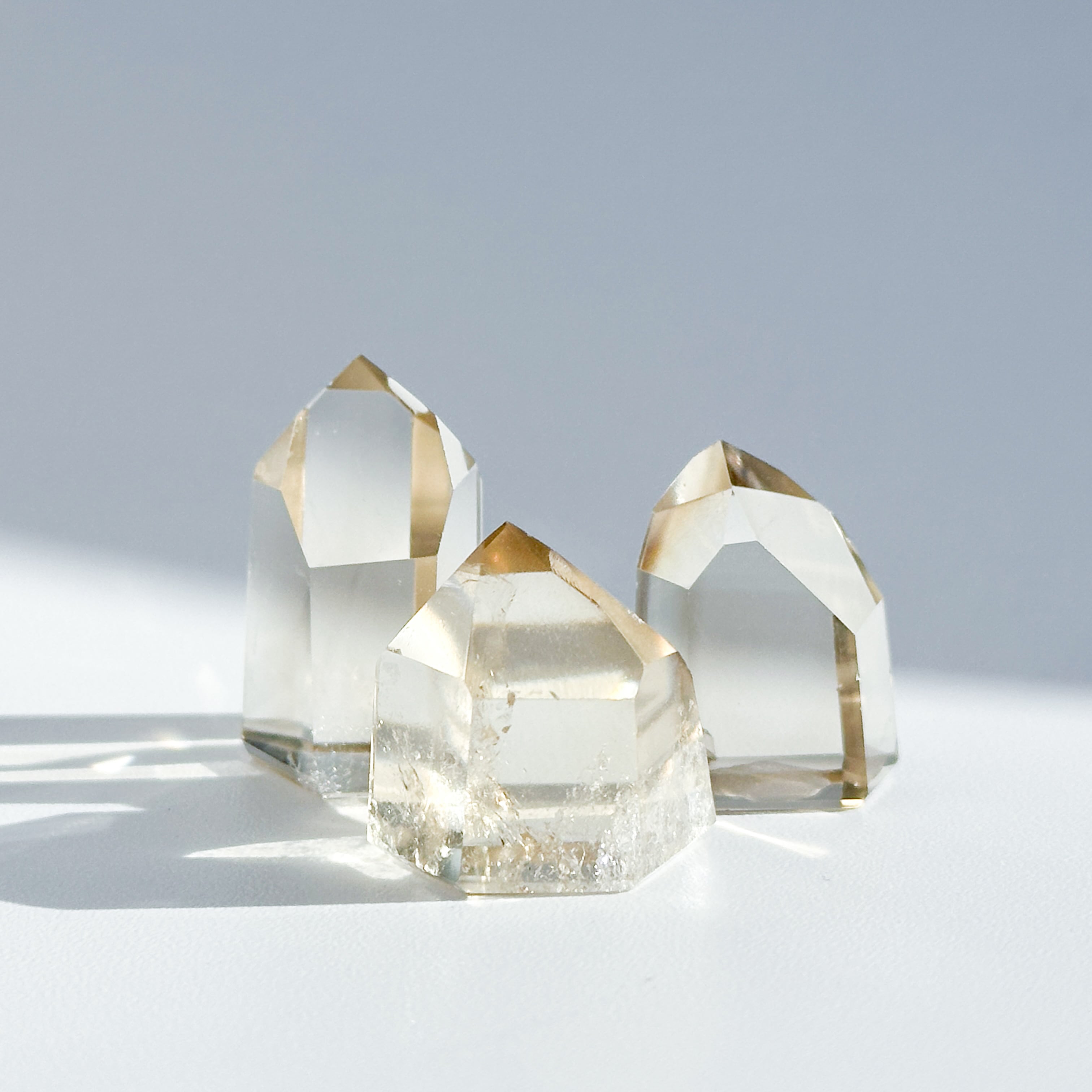 シトリン（黄水晶） タワー3個set 13◇ Citrine ◇ 天然石・鉱物