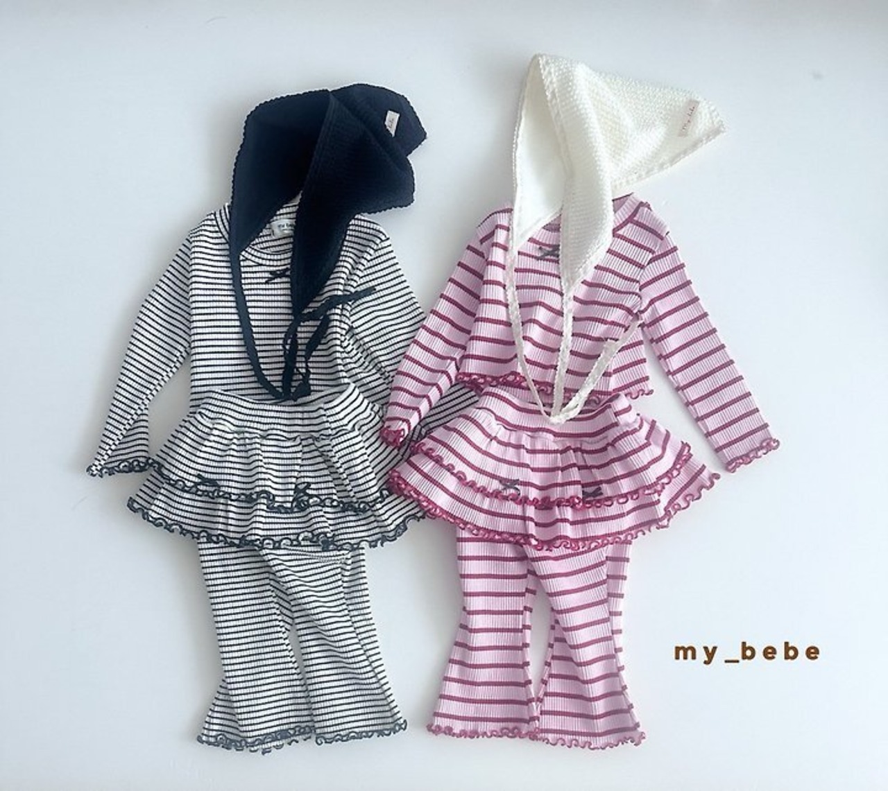 韓国子供服 / Mybebe / ラバークロップT / 長袖Ｔシャツ *XS~XL*