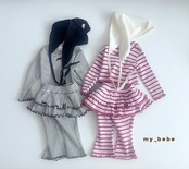 韓国子供服 / Mybebe / ラバークロップT / 長袖Ｔシャツ *XS~XL*