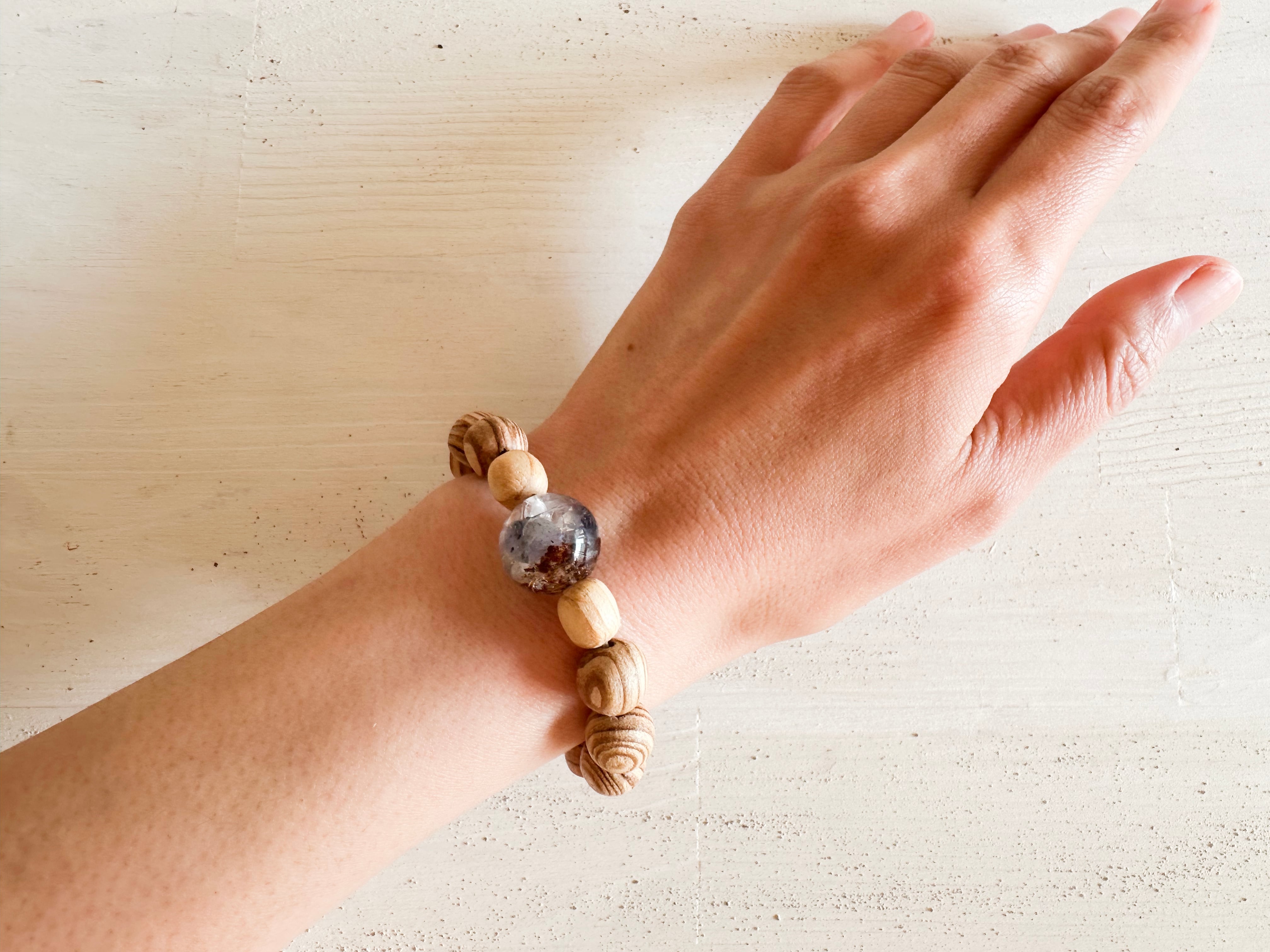 御神木と天珠のブレスレット