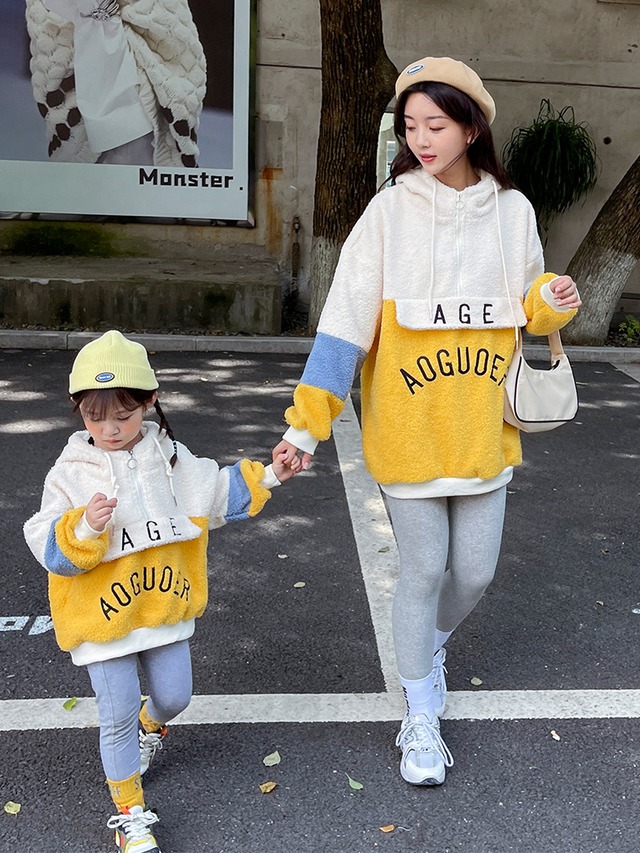 さまざまな親子服の春と秋のモデル、母との服、秋と冬の揚げストリートハイエンドジャケット21トレンディな厚手のTシャツ スプリング 春物 オータム 秋物 ウィンター 冬物 feja旗舰店 feja旗舰店60576199952