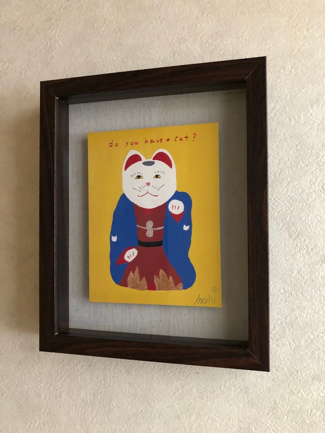 森邦保作品 猫のジクレー版画 M02（中判アートボックス収納済み）
