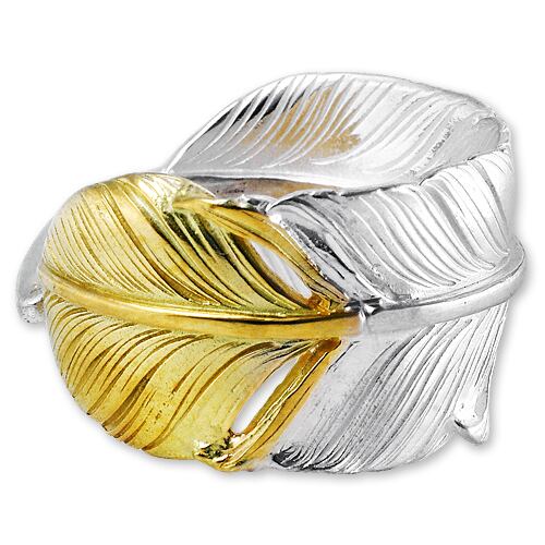 【鷲見太郎 Ring リング】MフェザーK18イエローゴールドトップリング01【送料無料】