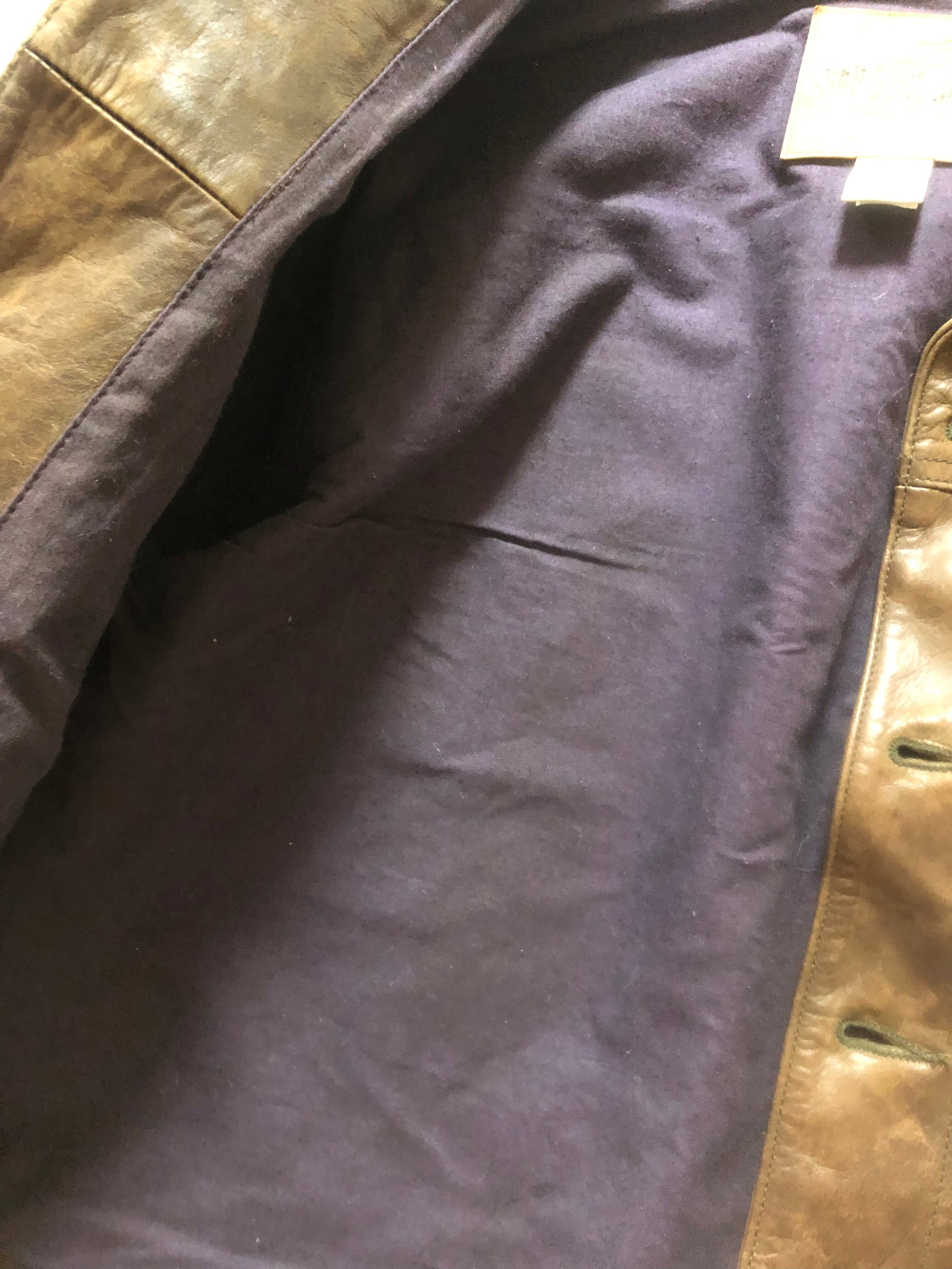 90's GAP LEATHER JACKET ギャップ レザージャケット 342 SECOND HAND RED