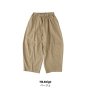 COLORK/ツイルストレッチ 切り替えワイドパンツ