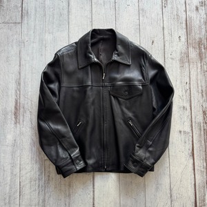 -agnes.b- 90's single leather jacket