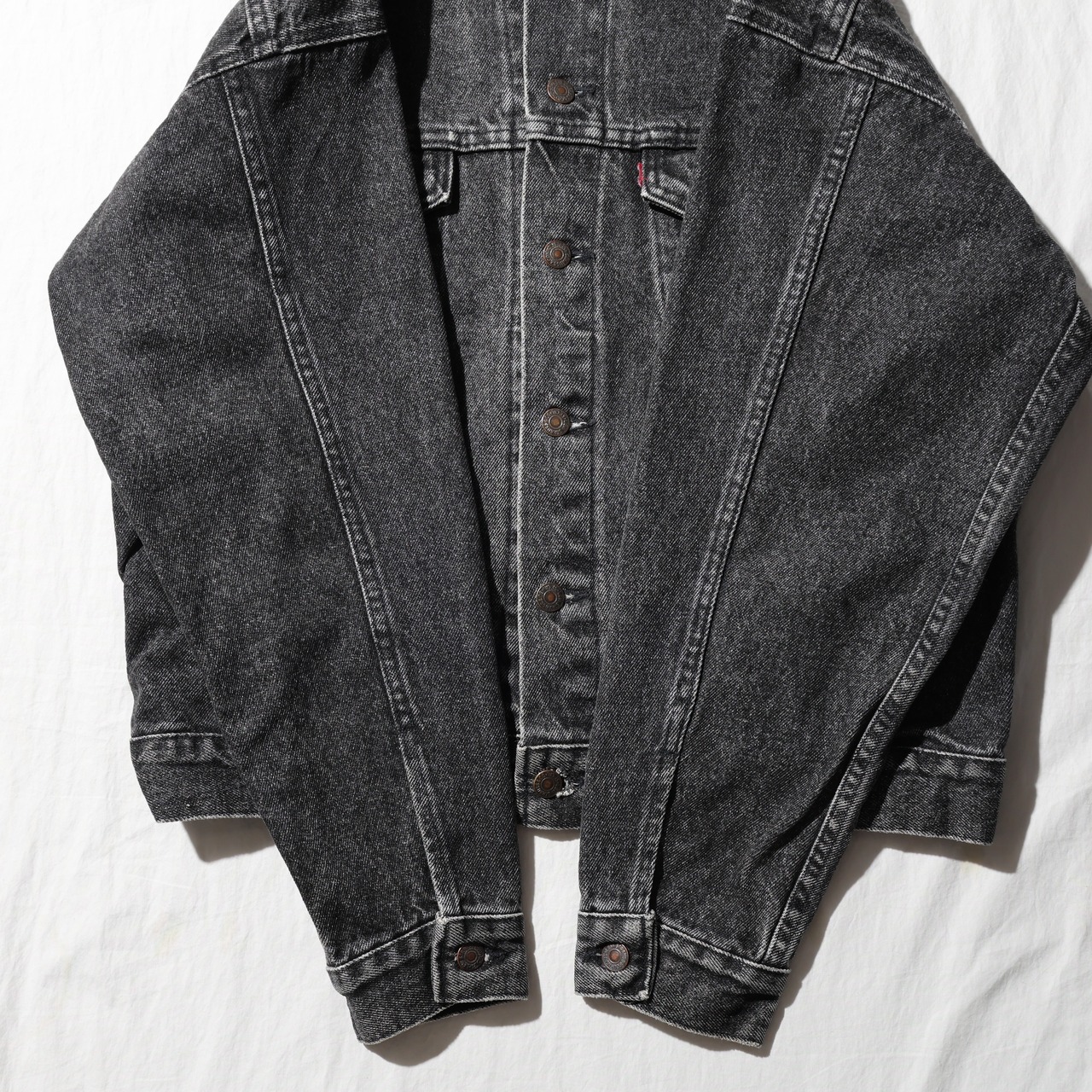 極美品 M 89年 70507-4858 先染めブラック デニムジャケット Levi’s リーバイス