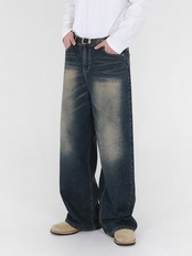 Wide Straight Denim Pants