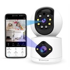 Formosa Japan 死角なし 2レンズ 500万画素 Wi-Fi IP フルHD Camera 無線LAN 夜間対応 屋内 防犯カメラ ネット