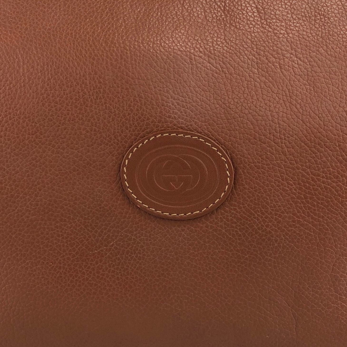GUCCI グッチ シェリーライン ショルダーバッグ ブラウン ロゴ