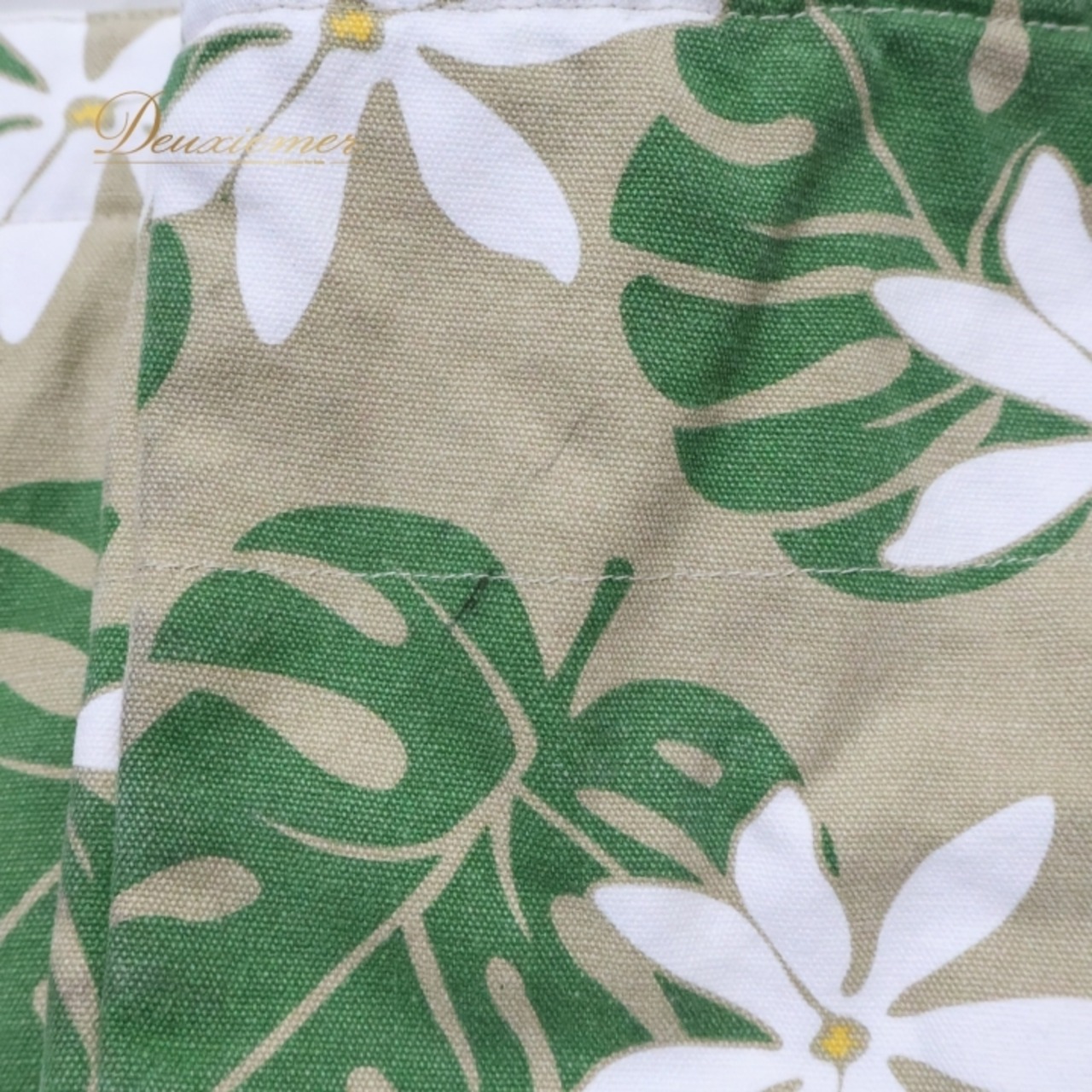 フラダンス 小物 バッグ セキノレーシングスポーツ Hula Hawaii ベージュ系 ティアレ柄 モンステラ柄 トートバッグ 大きめ 大容量 茶 白 緑 ハワイアン アロハ ハワイアンプリント フラ ダンス レッスン おしゃれ 便利 可愛い