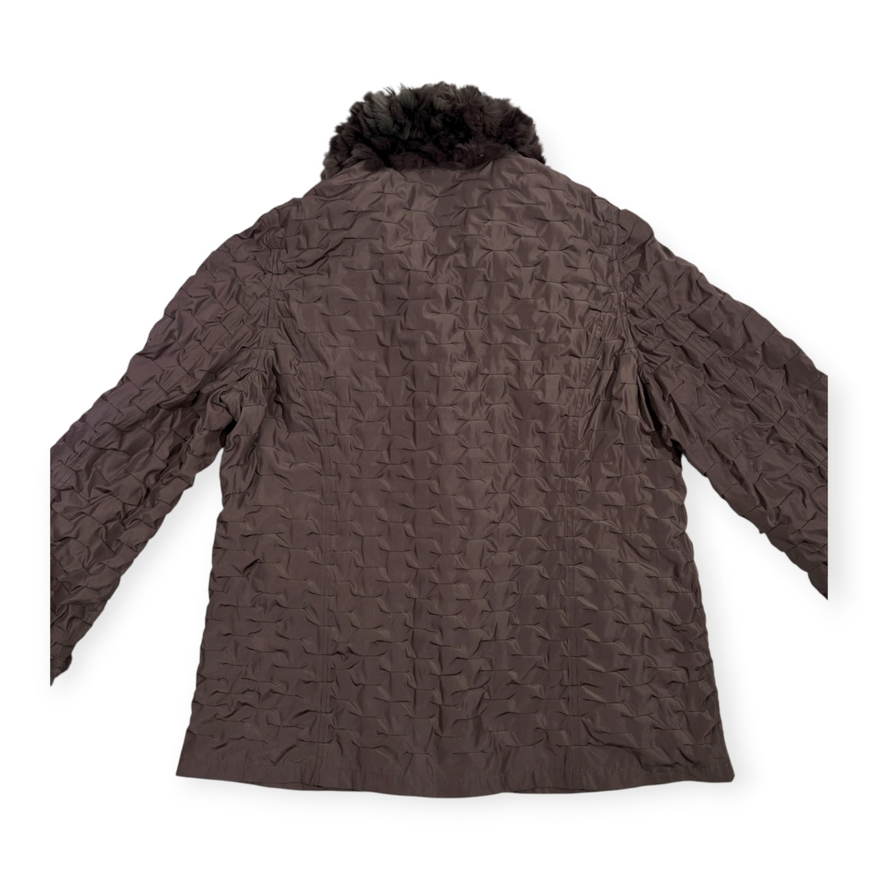 Real Fur レッキスラビット 本毛皮 リアルファー リバーシブル コート ジャケット サイズ 40 /レディース/毛皮/ファー