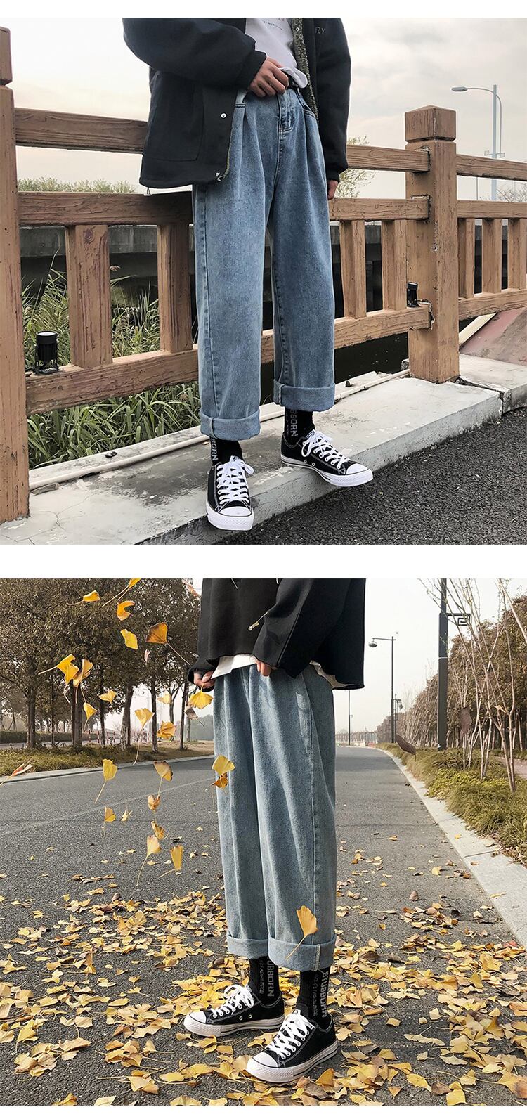 全1色 デニム パンツ ストレート カジュアル 無地 おしゃれ