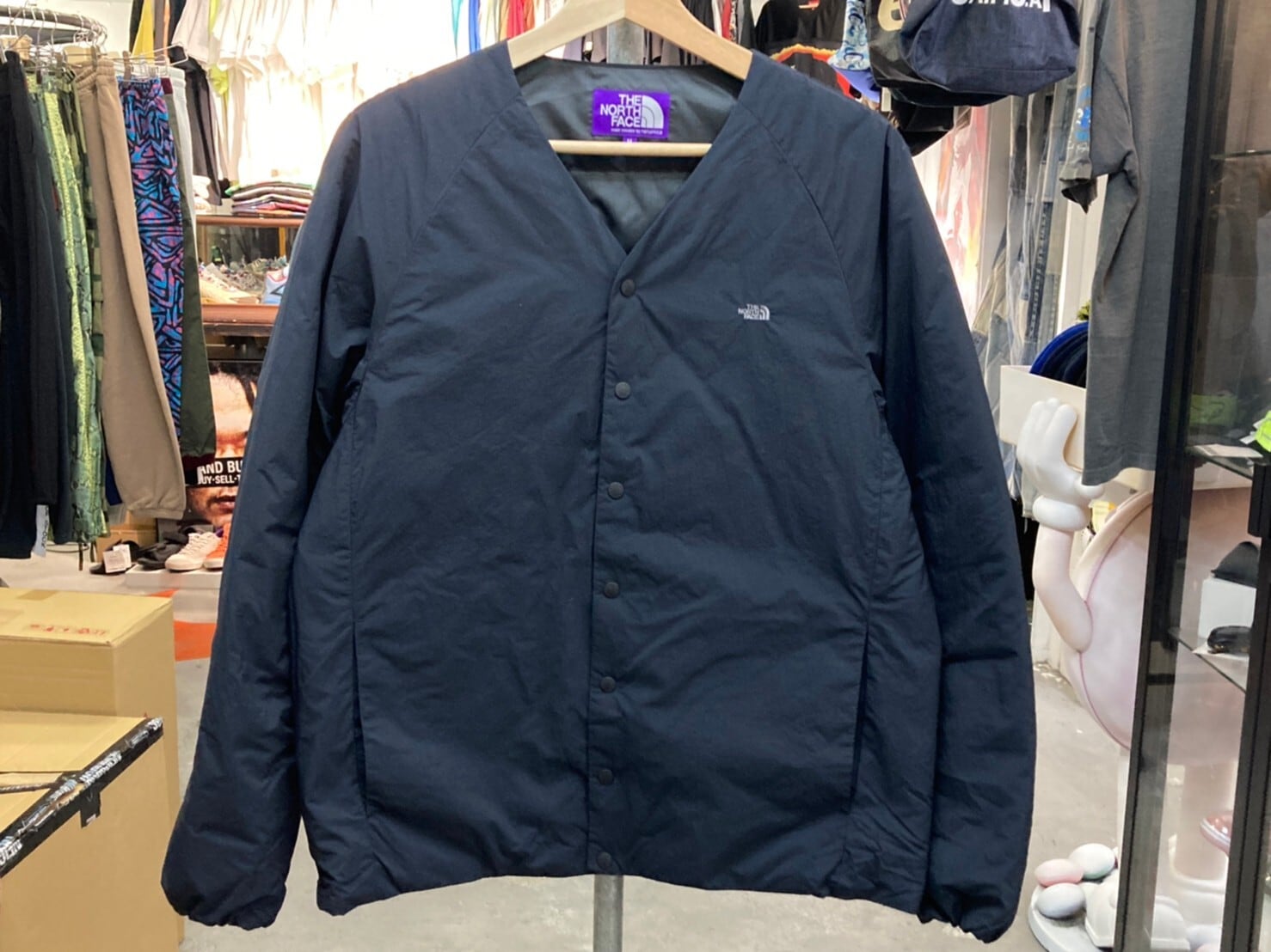 the north face purplelabel down cardigan