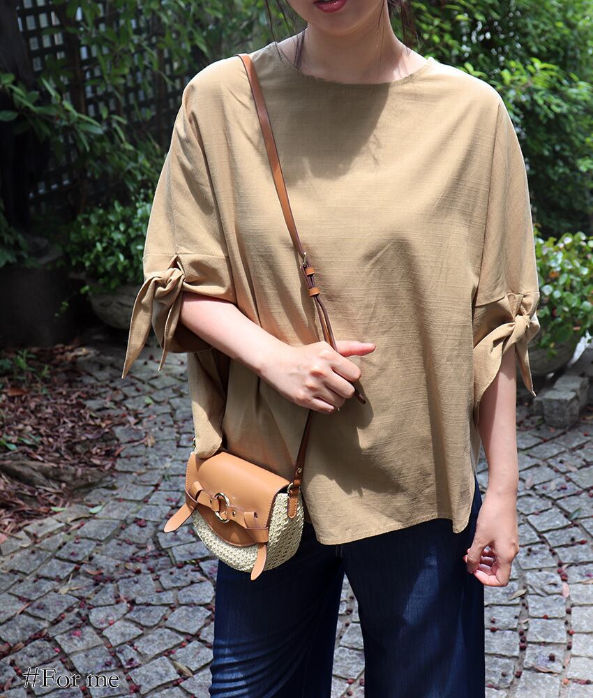 【新作入荷】りぼんくるみ袖トップス_a0032204003