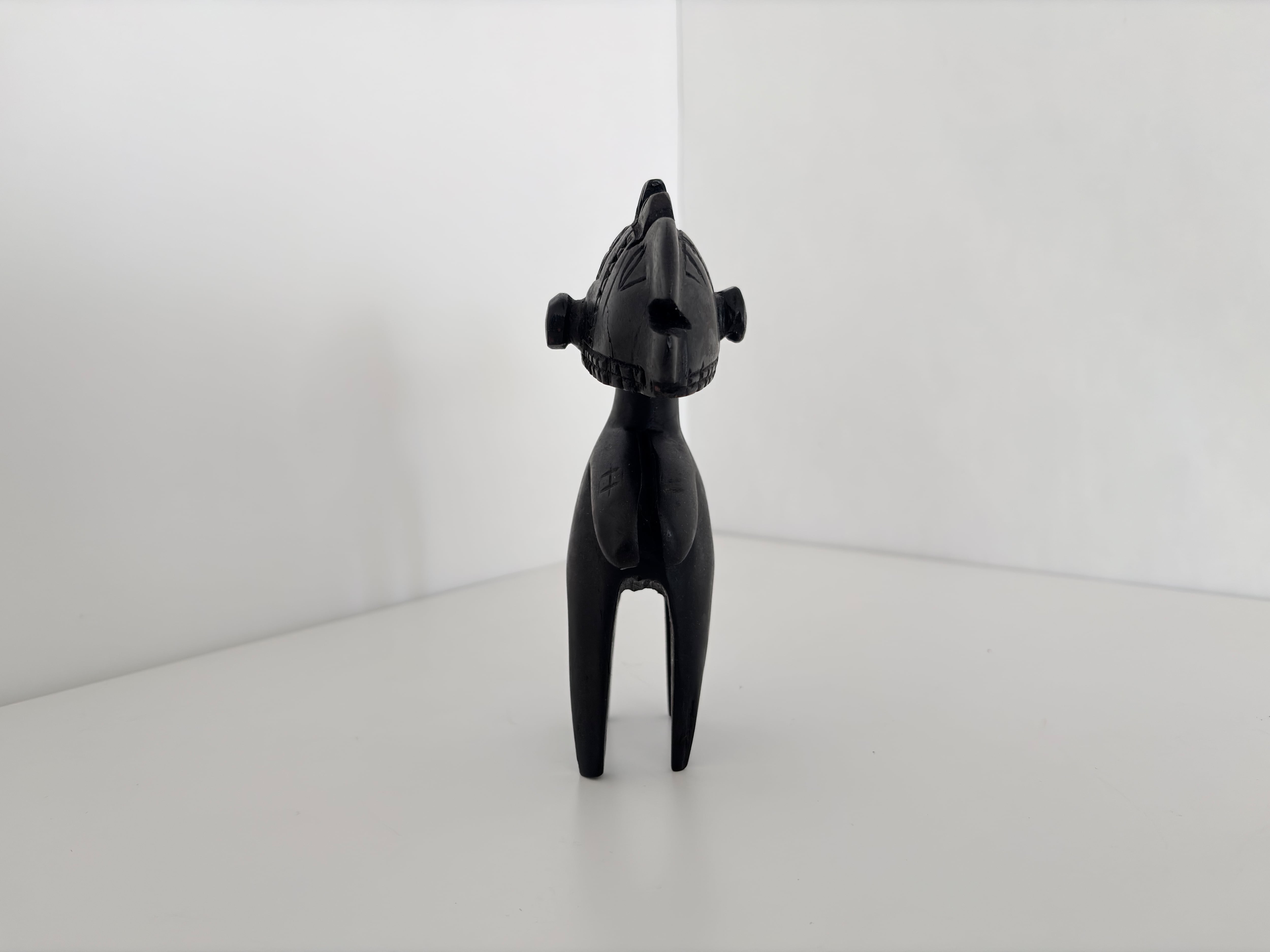 呪物　アフリカ　バガ族　ニンバ像　ヴィンテージ　プリミティブアート　　置物　人形 バガ族美人女性像 72cm アフリカン プリミティブアート （r411-15