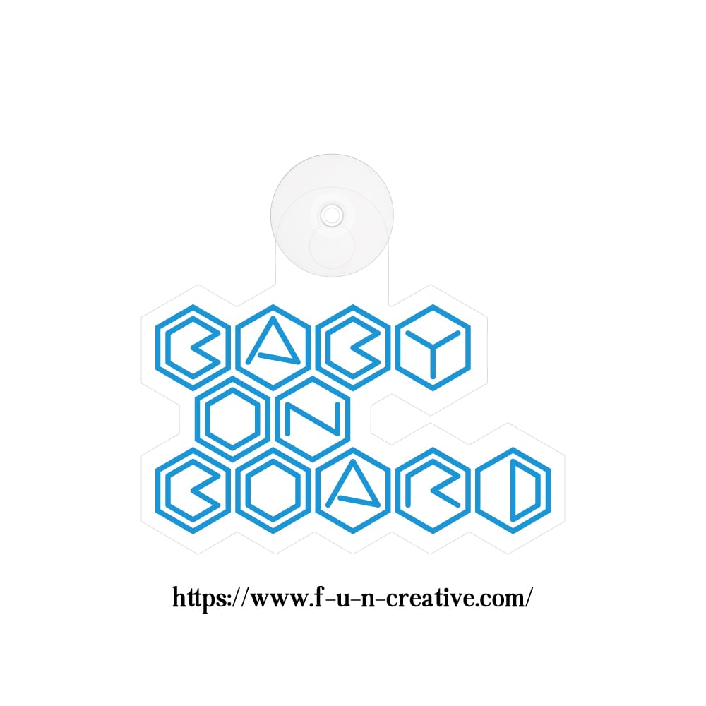 全8色 吸盤 SF風 近未来 BABY ON BOARD | F.U.N. Creative