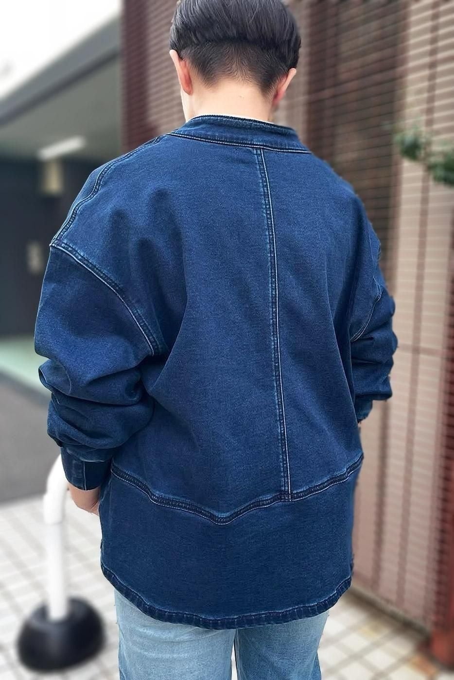 INDIMARK インディマーク ジーンズ 【INDKNIT】ノーカラー デニム