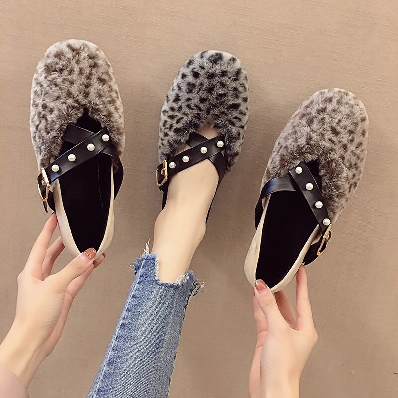 ベルト バックルシングルレッドファー 靴 シューズ オータム 秋物 ウィンター 冬物 ハーネス フェイクシューズ1159435138