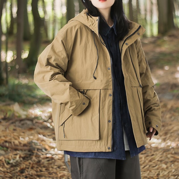 Big Silhouette Full Zip-Up Jacket ‐2col‐ A0229