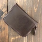 HORWEEN シェルコードバン ミドルウォレット バーガンディ