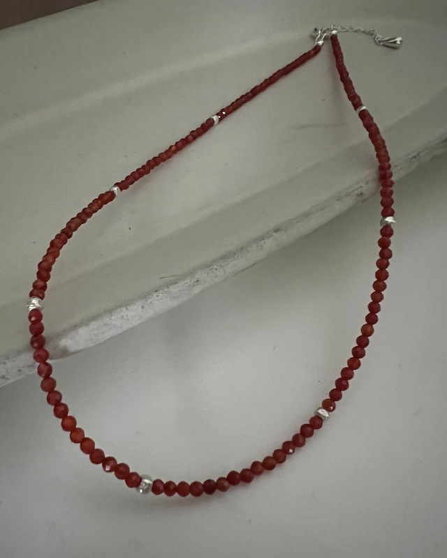 S925 Miniature tsubu  necklace