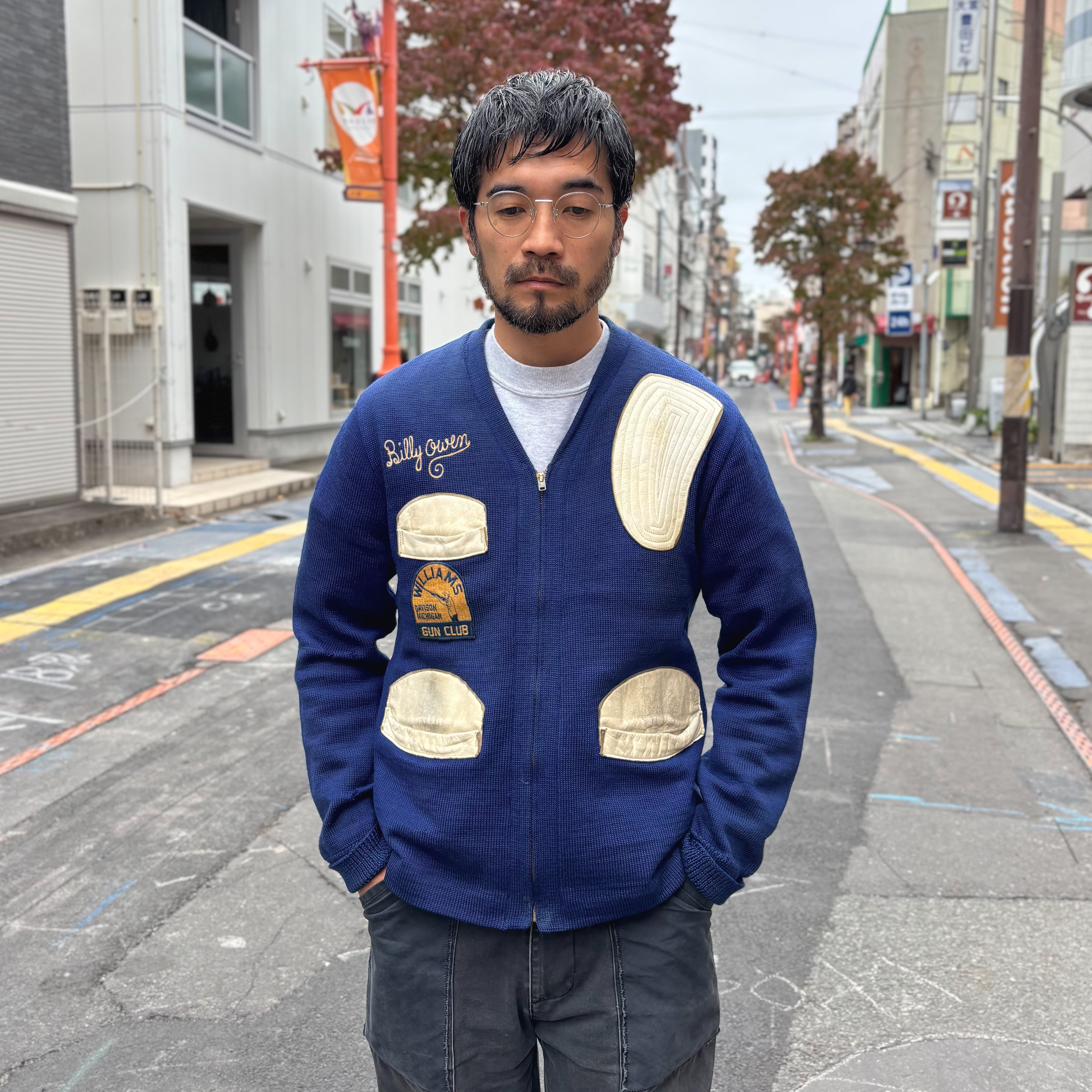 50's SKOOKUM Shooting Knit Cardigan 40 / スクーカム シューティング