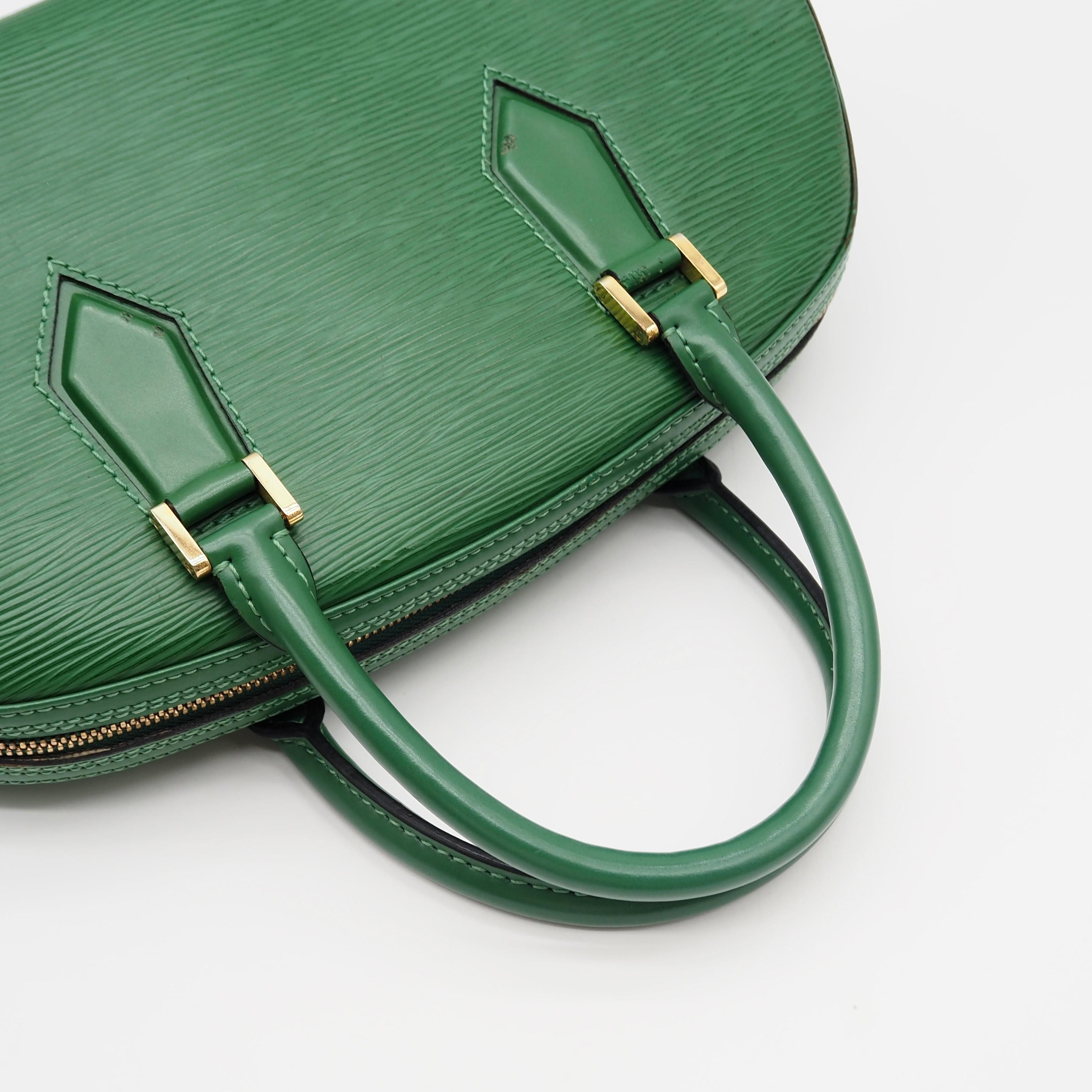 LOUIS VUITTON エピレザーバッグ　グリーン Louis Vuitton エピ ジャスミン ハンドバッグ グリーン レザー ルイ
