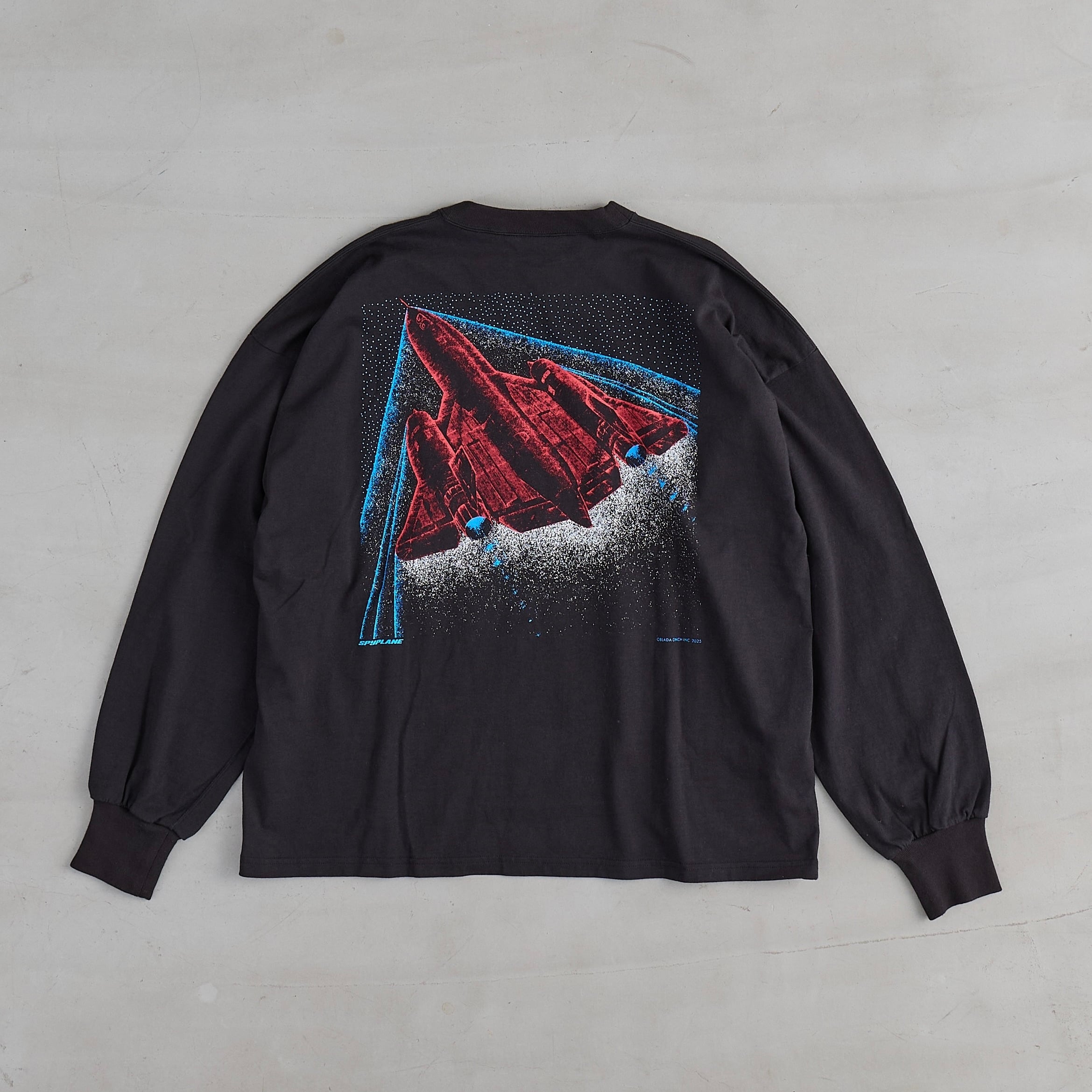 Oblada SPACE LONG TEE BLACK | 1F Store