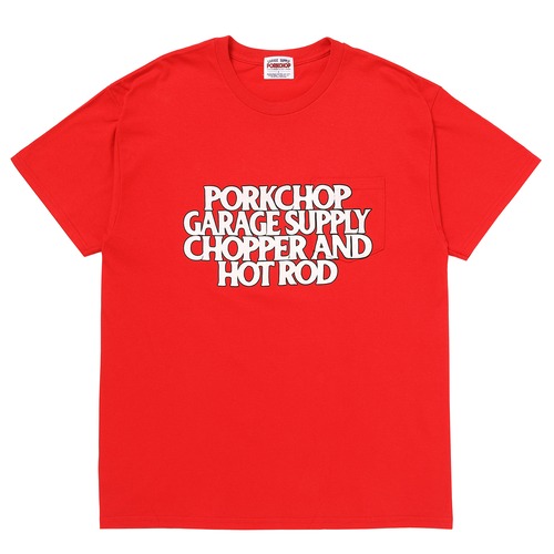 C&H LOGO POCKET TEE/RED