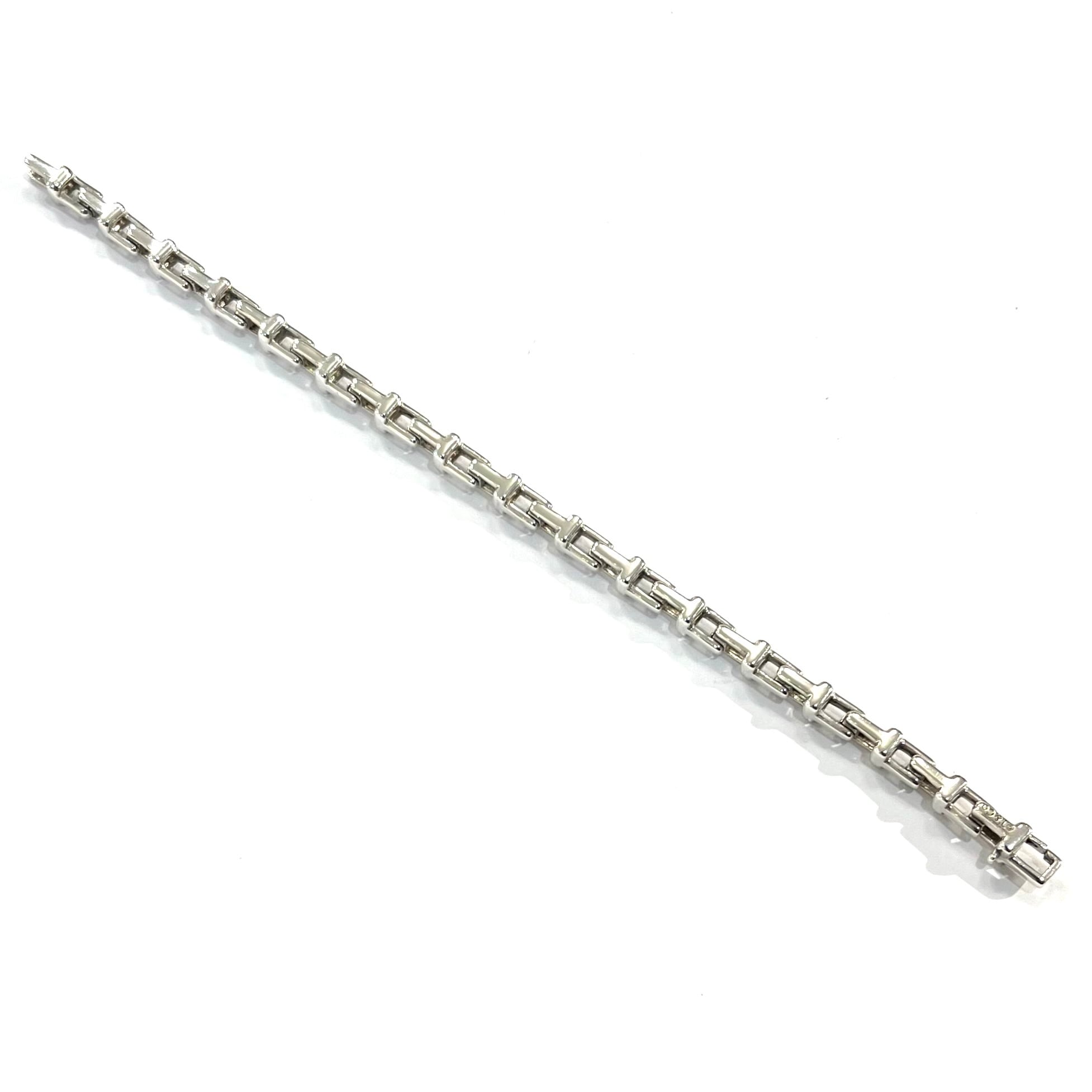 激レア【TIFFANY&CO. 】2791 Tリンクモチーフ シルバーブレスレット