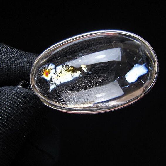 アイリスクォーツ 水晶 ペンダント 虹入り メール便可 一点物 112-14117