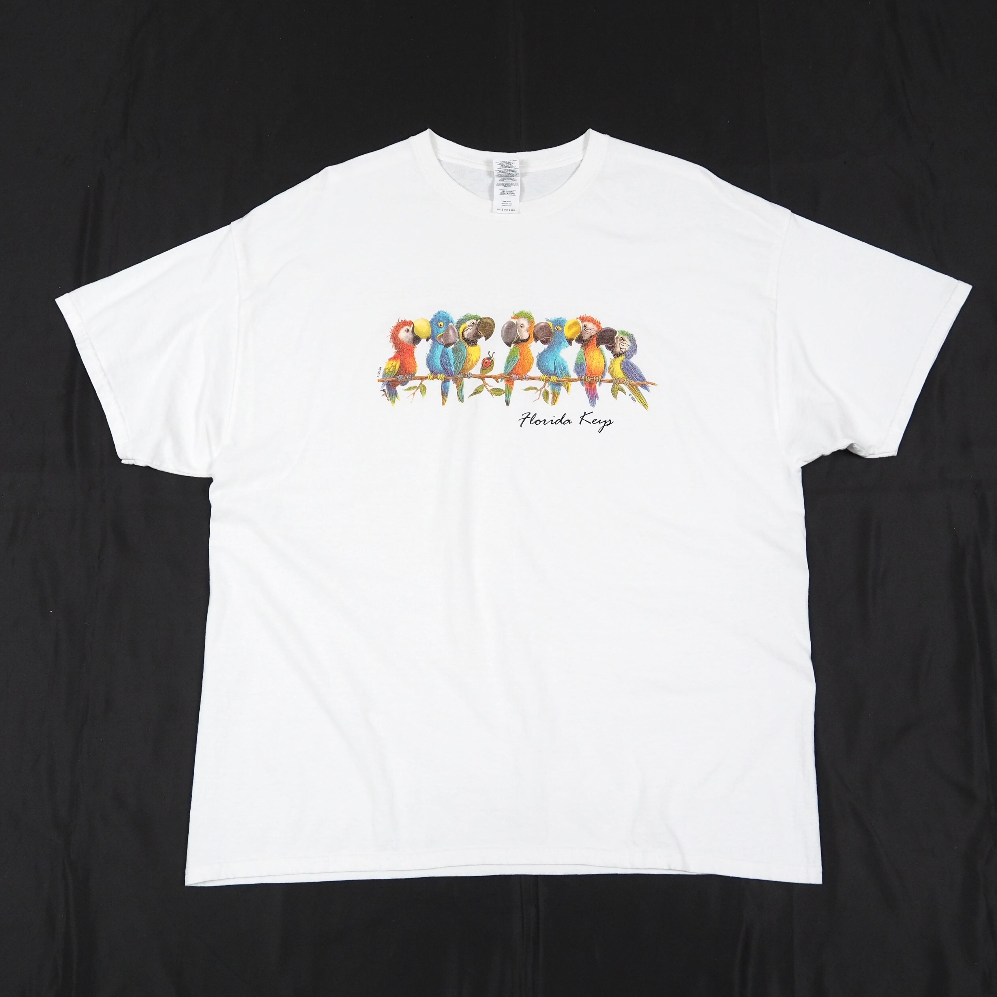 Florida keys souvenir print t-shirt white /2XL