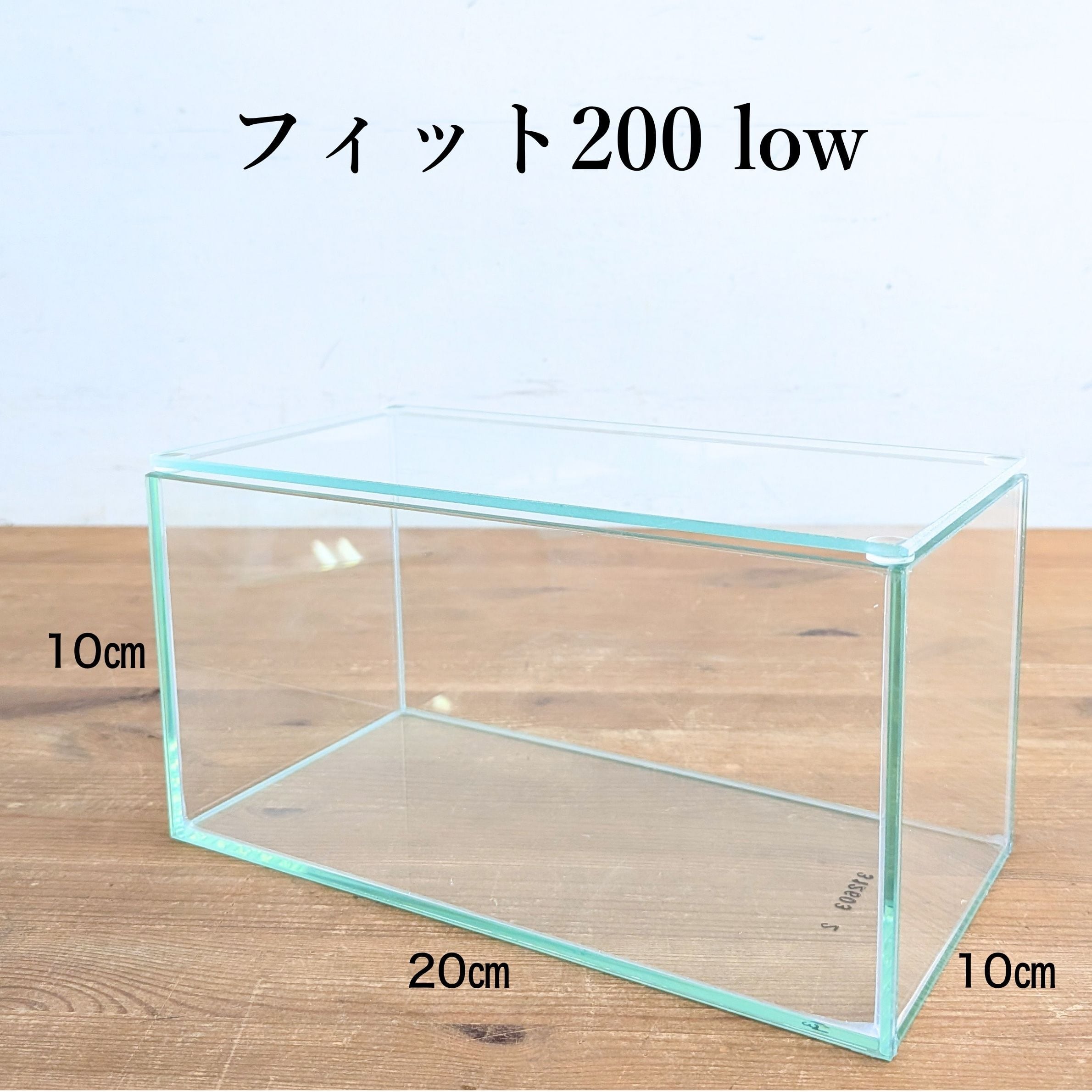 【ガラス容器】フィット200×100Low(20×10×高さ10㎝)◆ワイドな景色の作品に