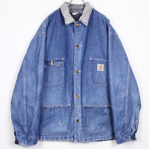 【Caka act2】"Carhartt" Vintage Denim Michigan Choa Coat