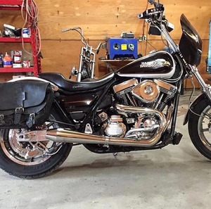 OG Stainless Exhaust w/Removable Baffle & End Cap - FXR