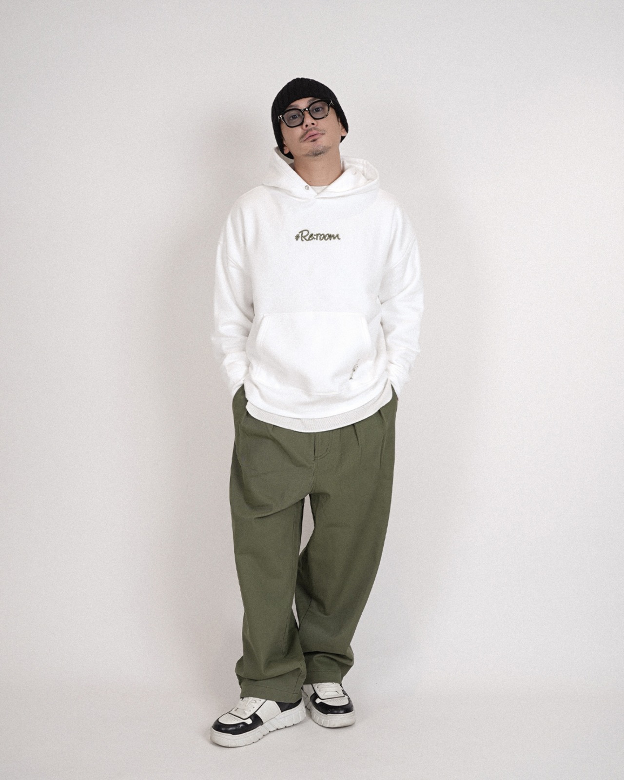 【#Re:room】3D LOGO PARKA［REC877］