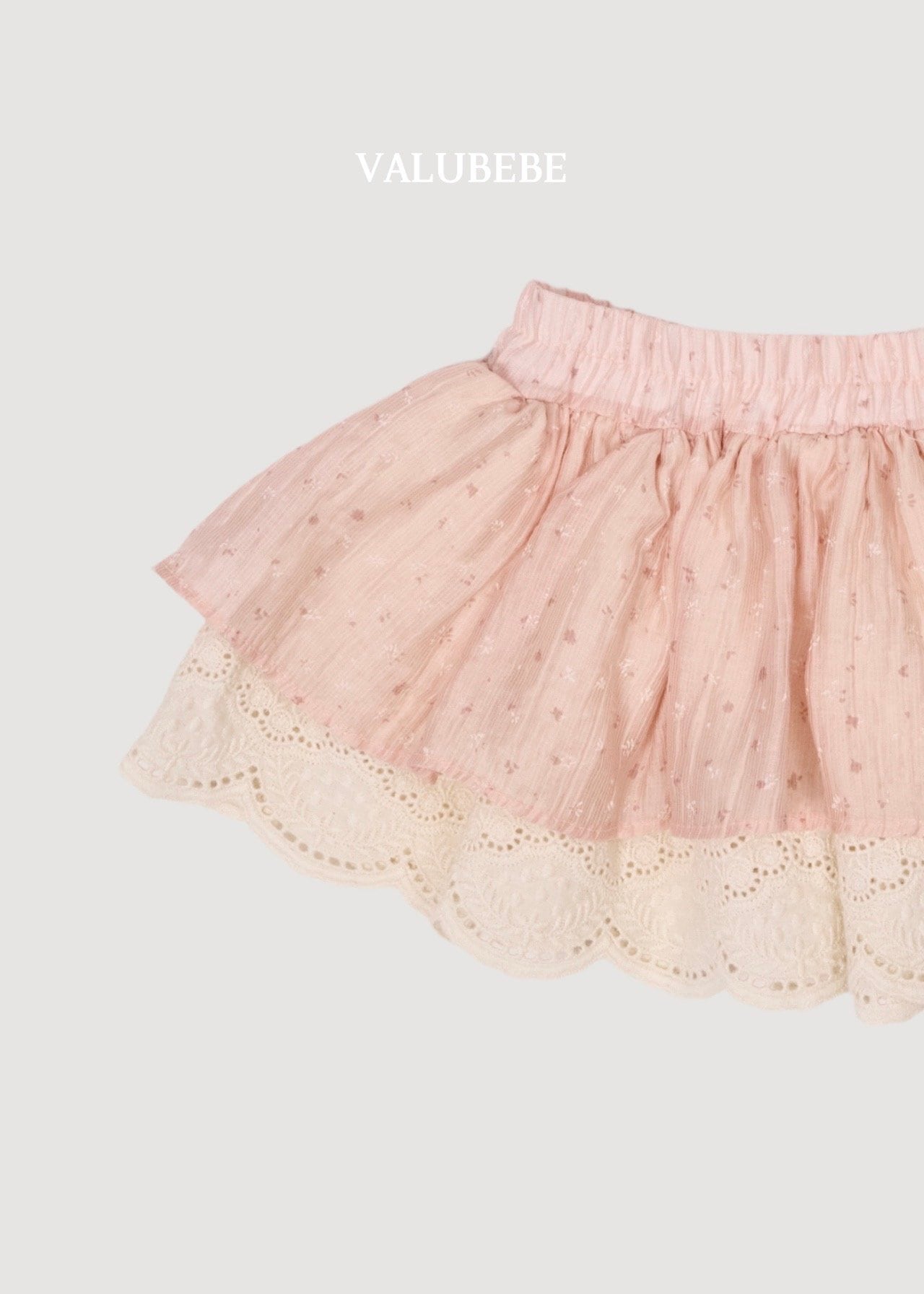 送料無料【予約】/ フラワー配色スカート/ valubebe