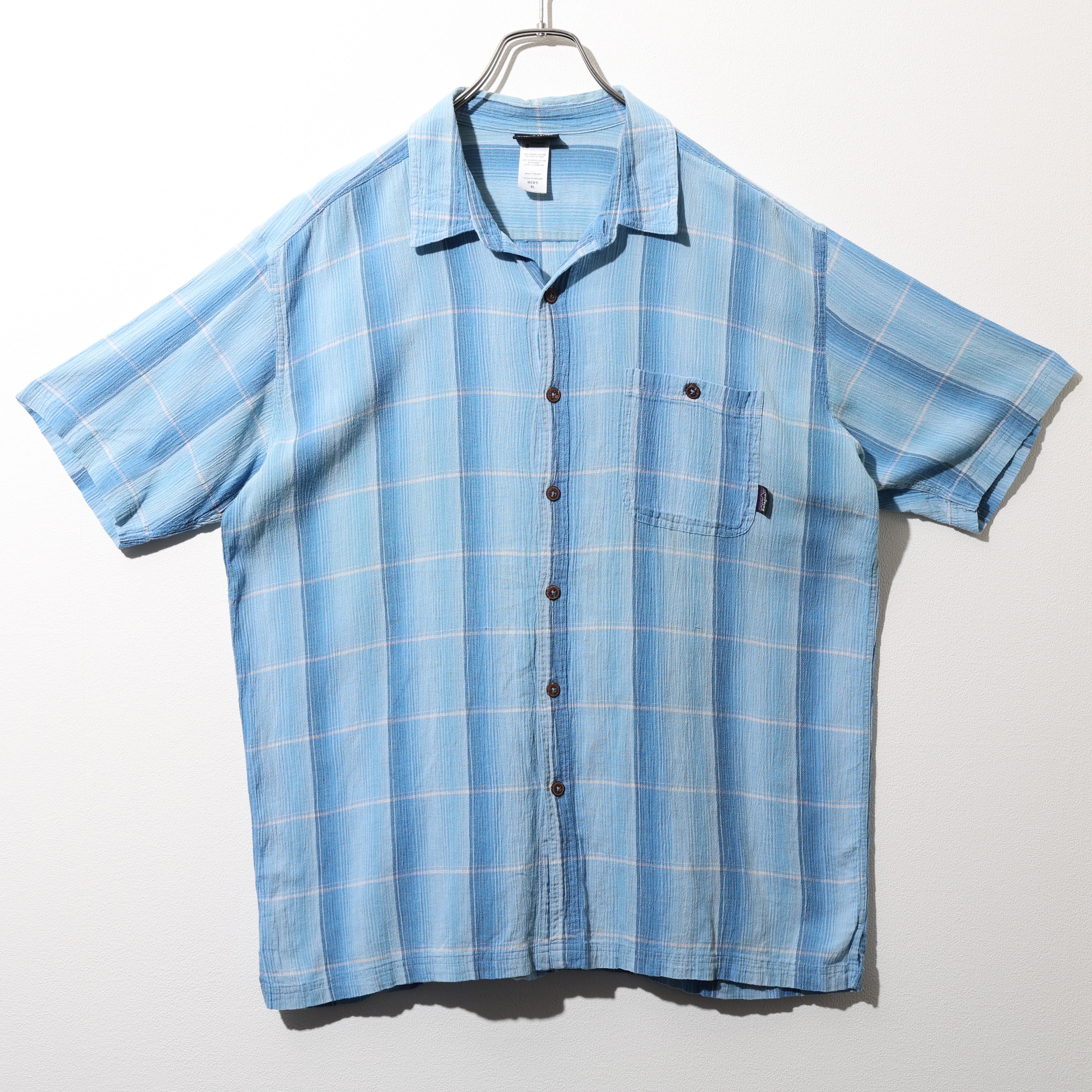 極美品 XL オンブレ 10年 A/C Yarn Dye Shirt Patagonia ACシャツ