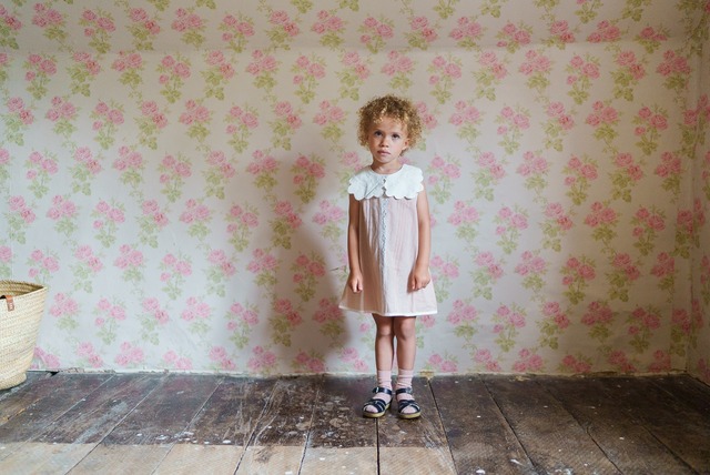 《即納》Little Cotton Clothes / Embroidered Scalloped Collar