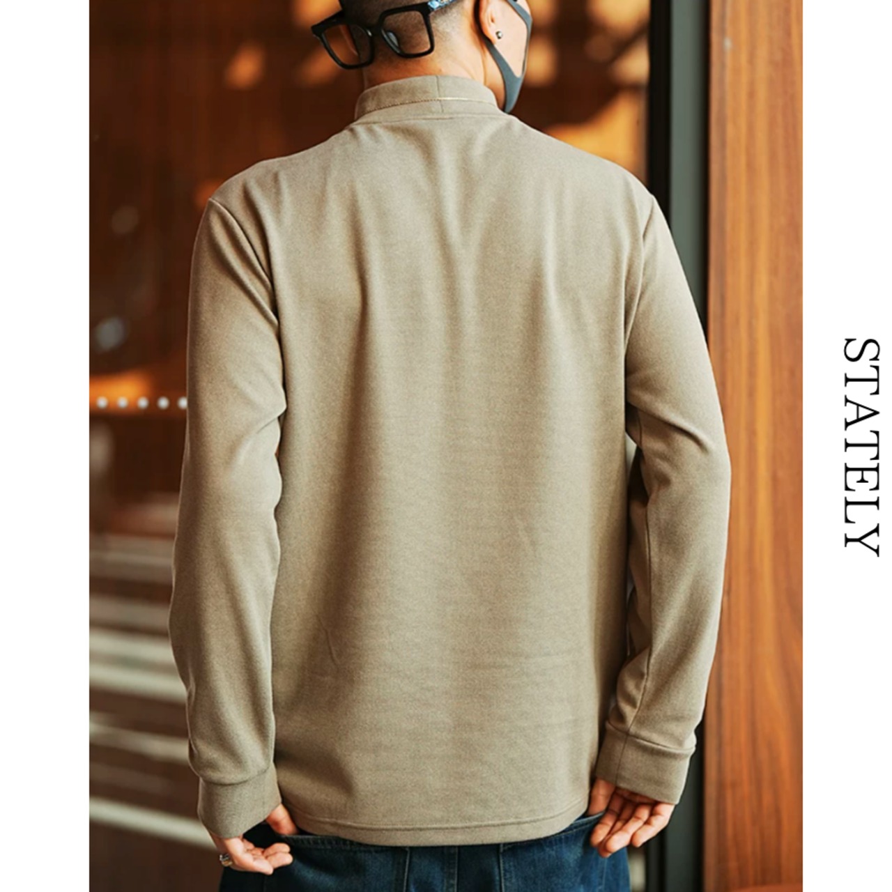 Urban Mockneck ストレッチトップス/5color_T77・画像7