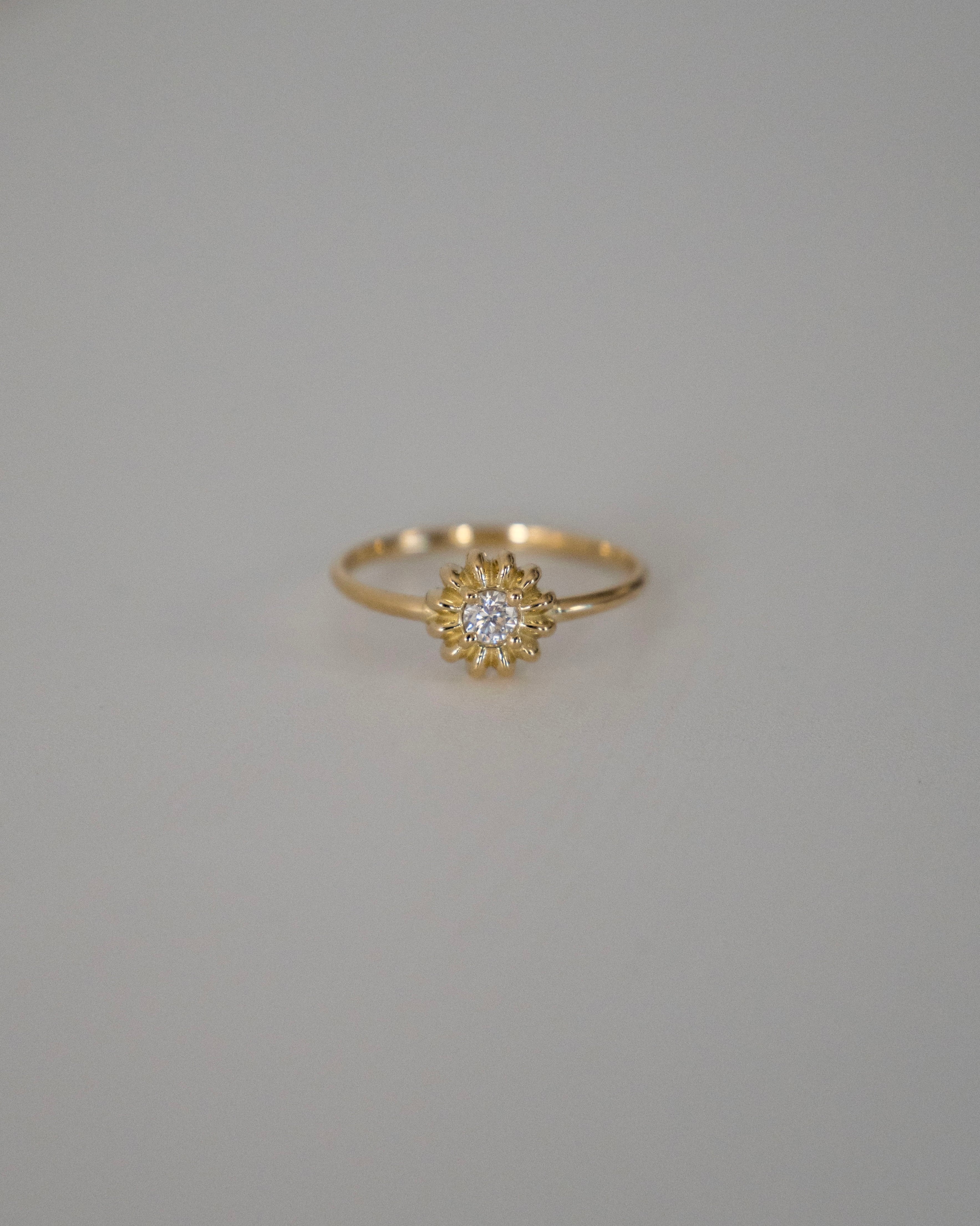 bloom ring 02 (K18,Lab-Grown Diamond)