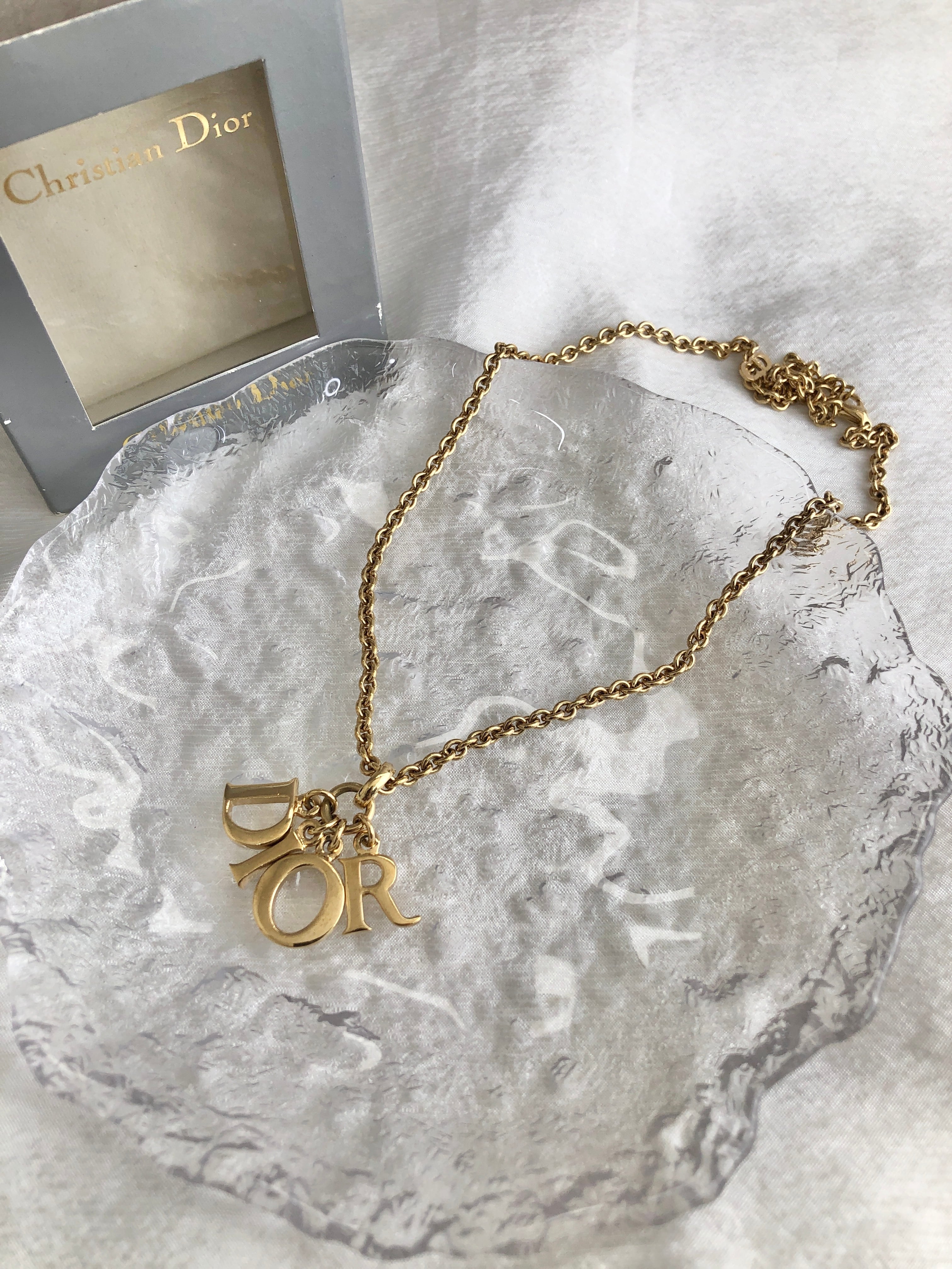 Christian Dior クリスチャン ディオール ネックレス ゴールド Dior