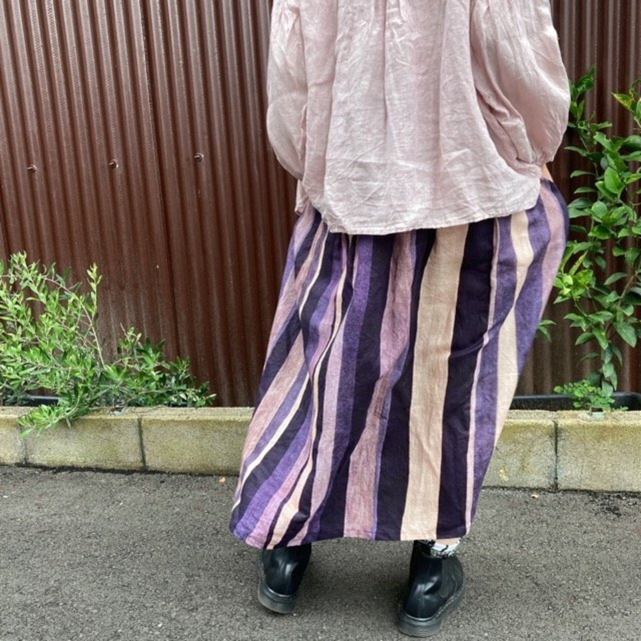 Topanga Lady's　ハンドクラフトストライプスカート