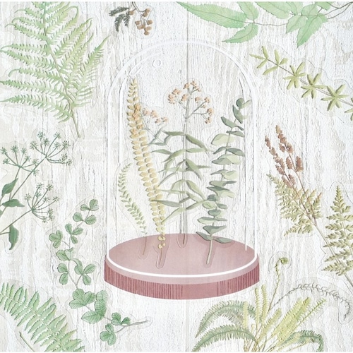 【ボタニカルクリアステッカー】20枚入 装飾 シール デコレーション 植物 PET素材 透明ステッカー 観葉植物 葉っぱ コラージュ 押し花 北欧 かわいい おしゃれ