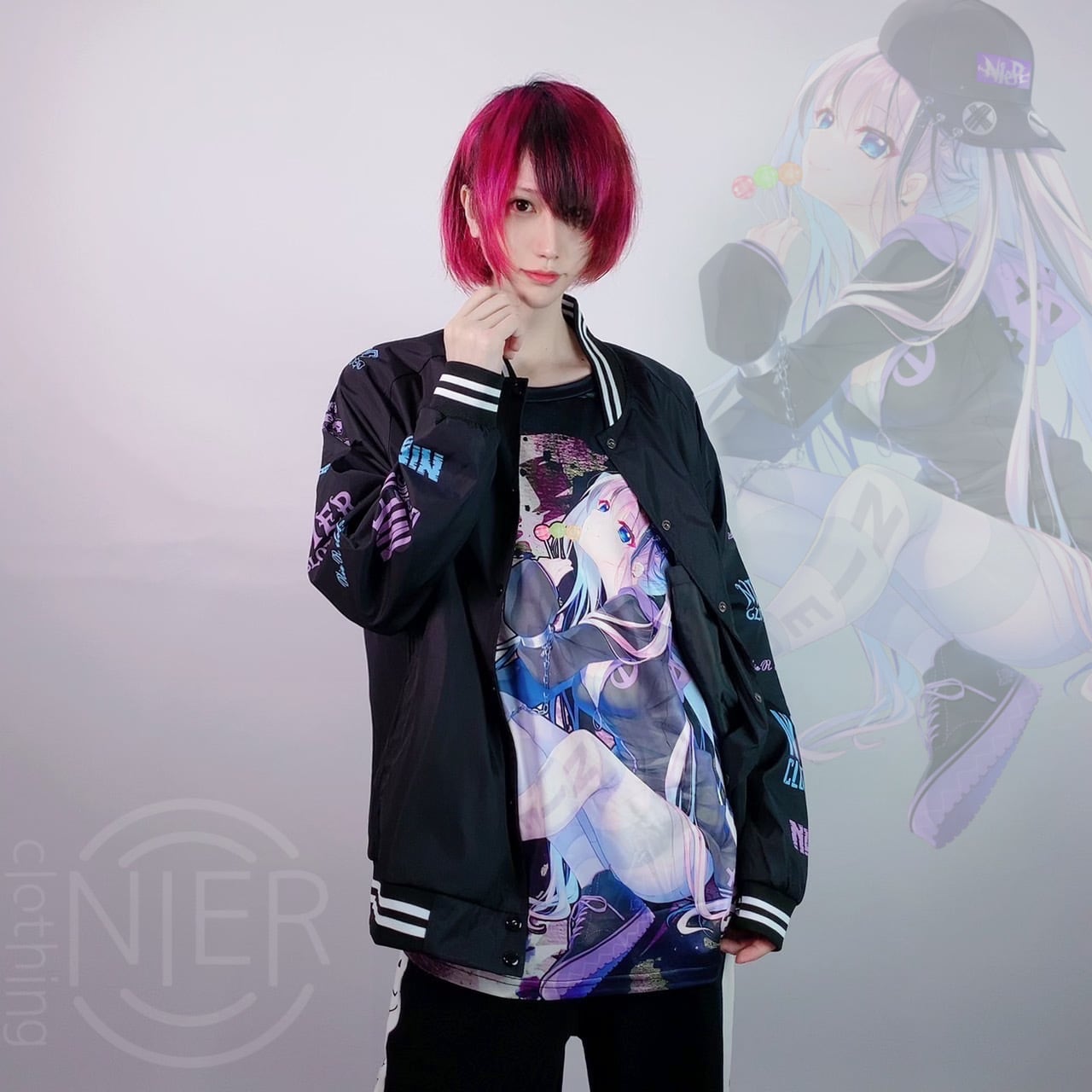 【和泉つばす×NieR】コラボデザイン総柄CUTSEW | NIER CLOTHING