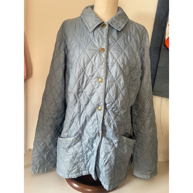 Barbour baby blue quilting coat