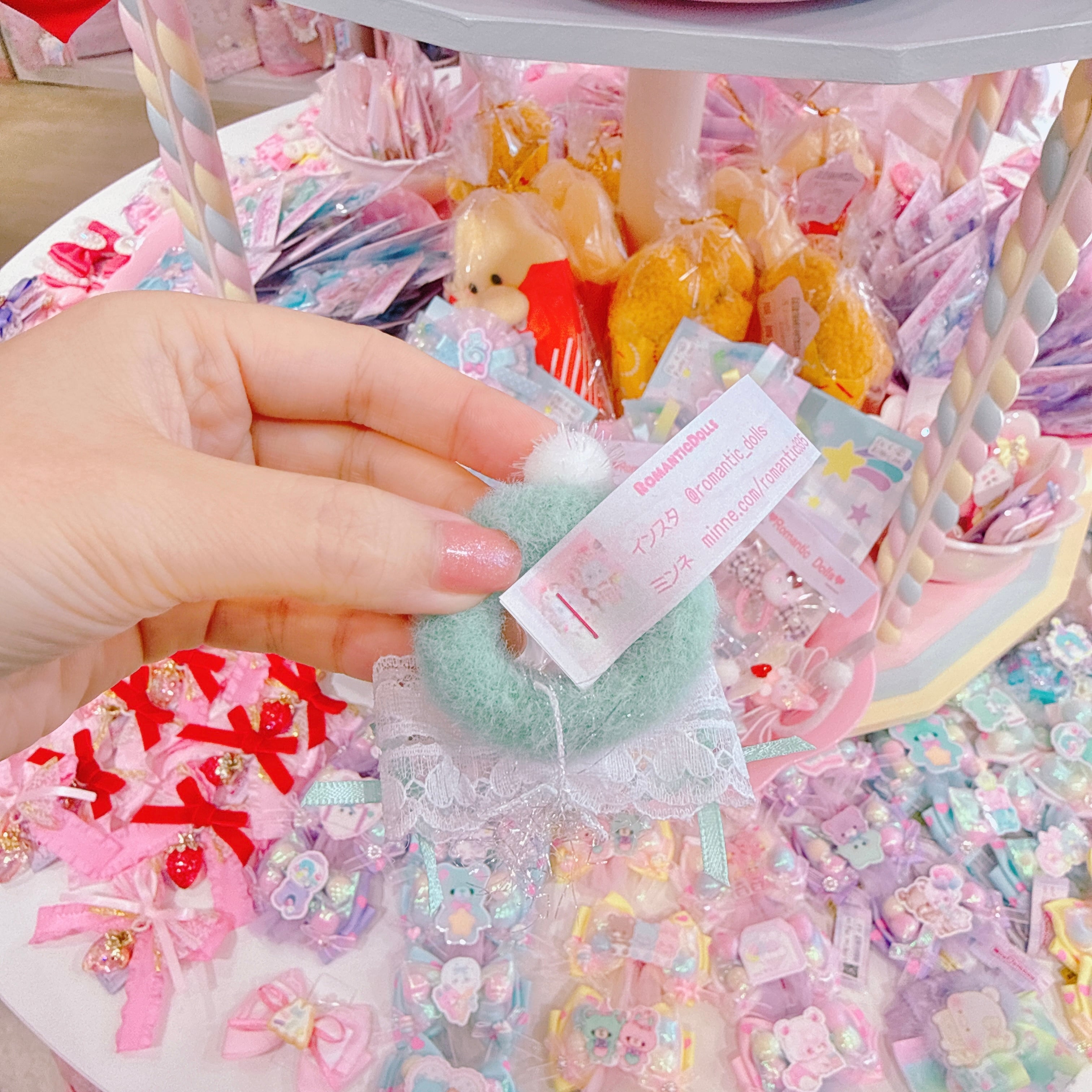 【M4】61-20うさぎマスコットヘアゴム